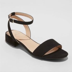 A New Day black suede low heels